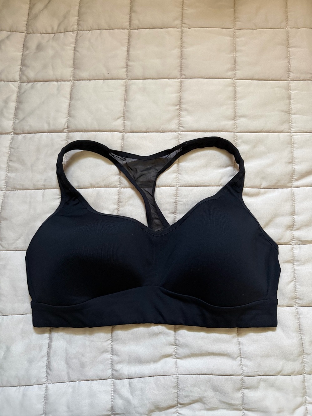 lululemon athletica Black Racerback Wireless Sports Bra